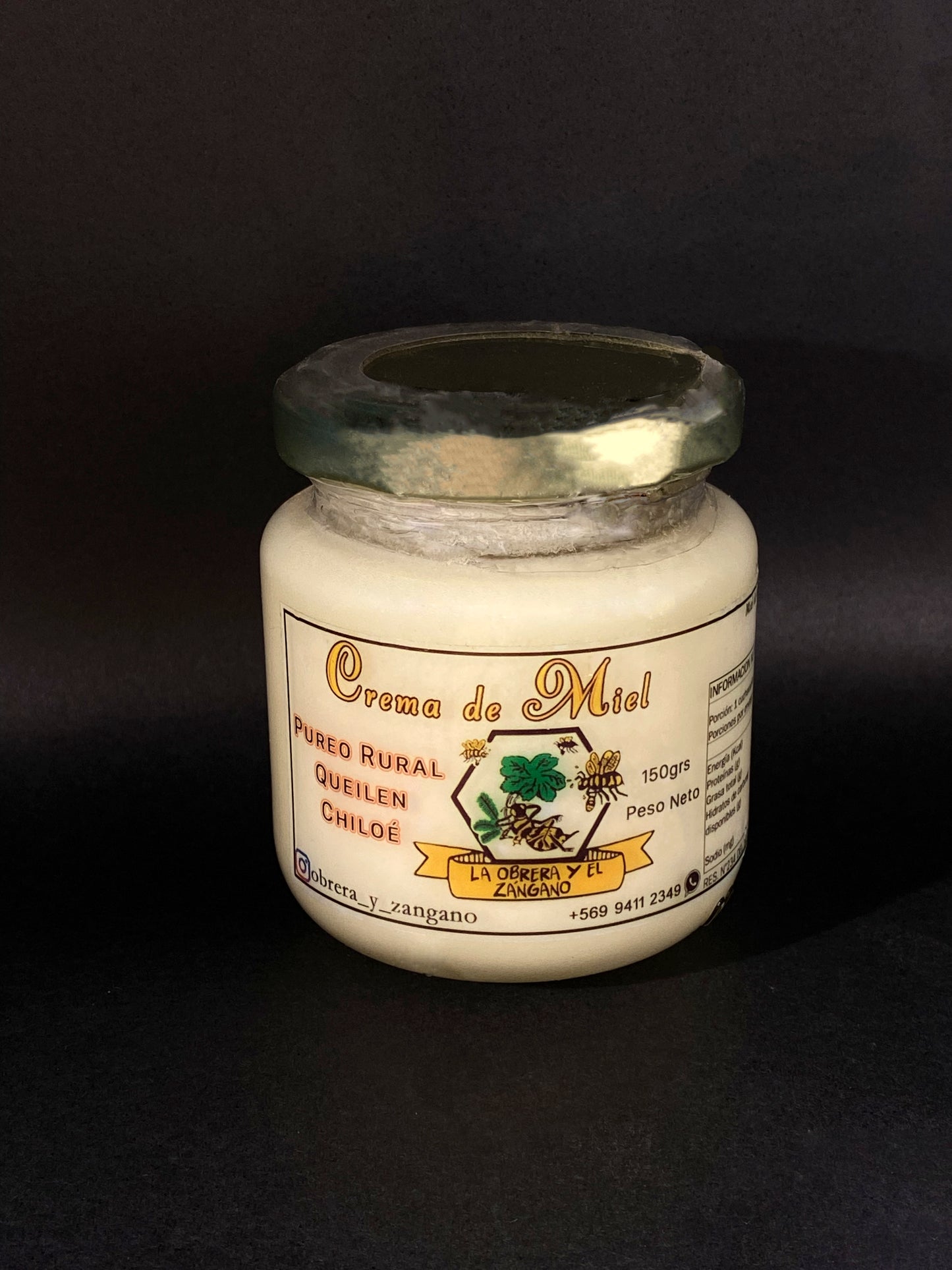 Crema de Miel ~ Tesoro del Colmenar ~ Frasco Medio